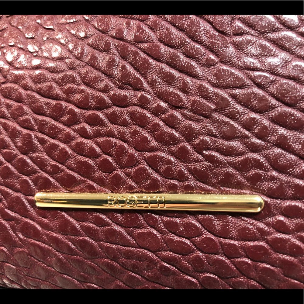 Burgundy Rosetti handbag - Picture 6 of 8
